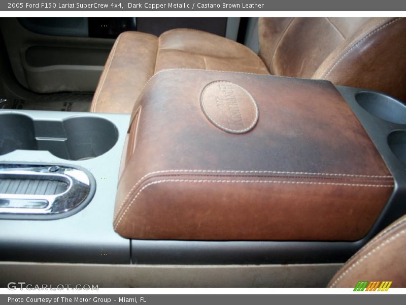 Dark Copper Metallic / Castano Brown Leather 2005 Ford F150 Lariat SuperCrew 4x4