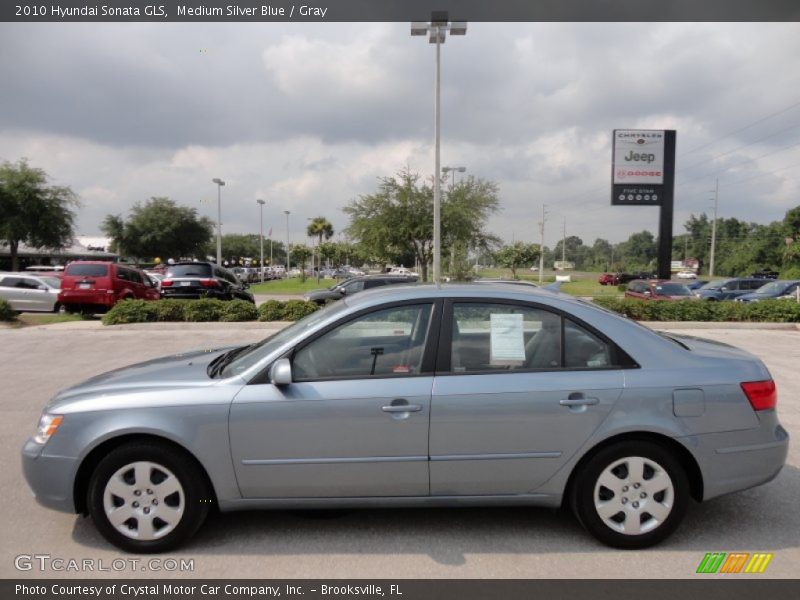 Medium Silver Blue / Gray 2010 Hyundai Sonata GLS