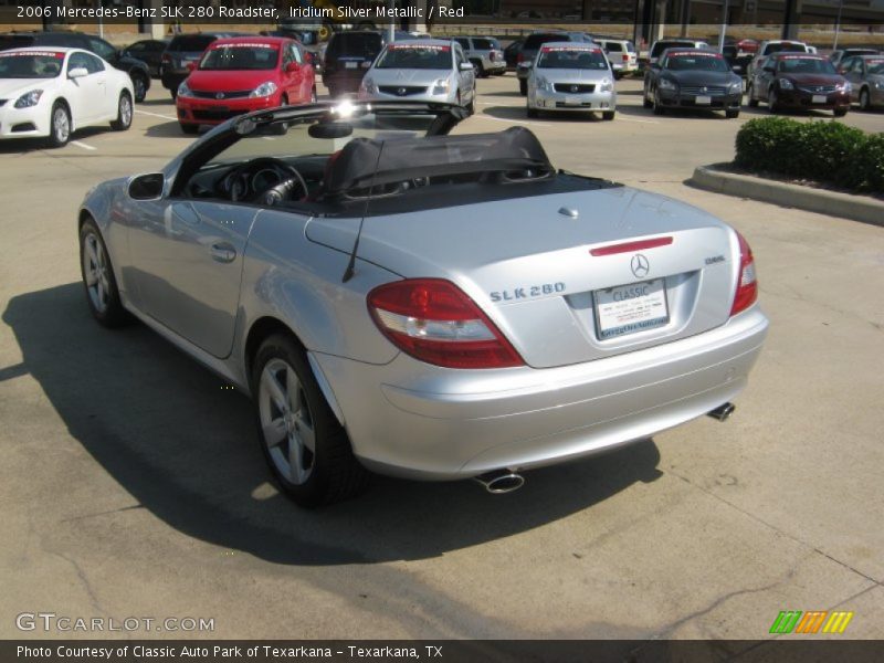 Iridium Silver Metallic / Red 2006 Mercedes-Benz SLK 280 Roadster