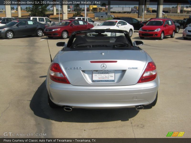 Iridium Silver Metallic / Red 2006 Mercedes-Benz SLK 280 Roadster