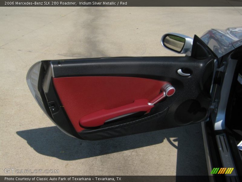Iridium Silver Metallic / Red 2006 Mercedes-Benz SLK 280 Roadster