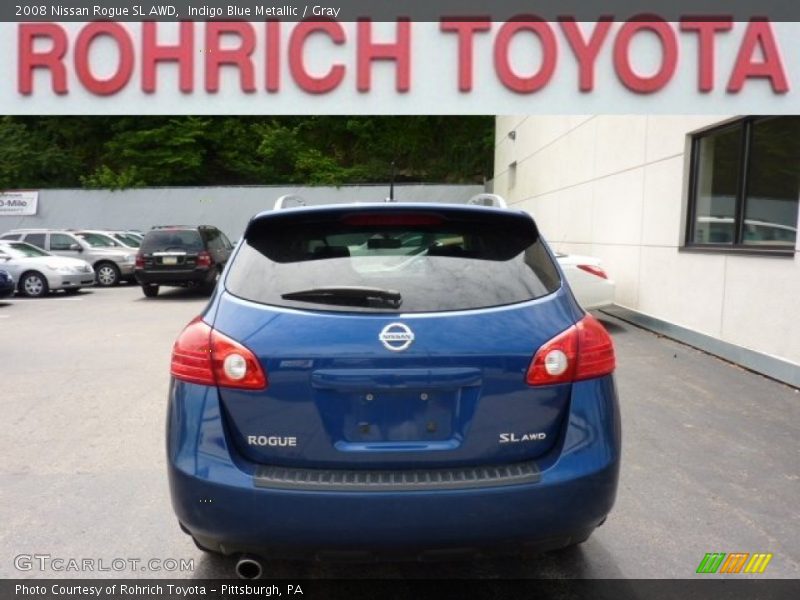 Indigo Blue Metallic / Gray 2008 Nissan Rogue SL AWD