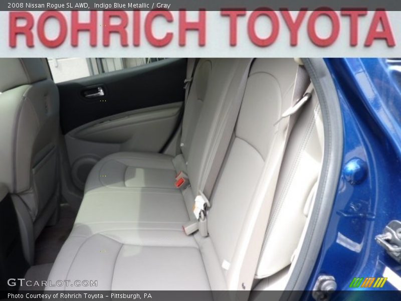 Indigo Blue Metallic / Gray 2008 Nissan Rogue SL AWD