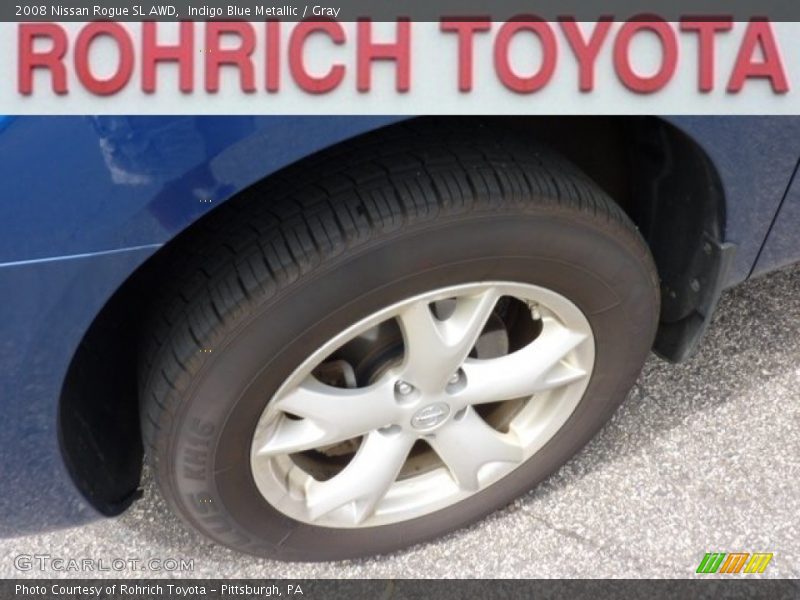 Indigo Blue Metallic / Gray 2008 Nissan Rogue SL AWD