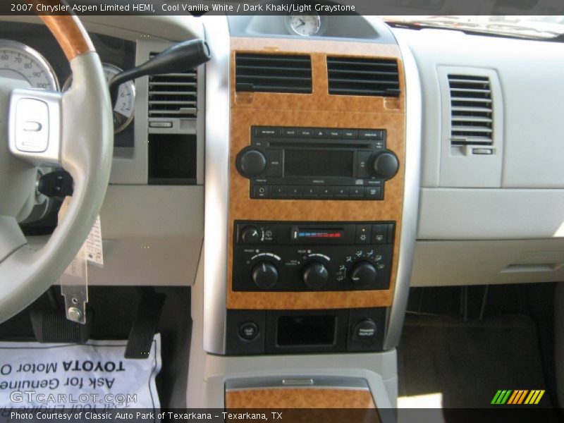 Cool Vanilla White / Dark Khaki/Light Graystone 2007 Chrysler Aspen Limited HEMI
