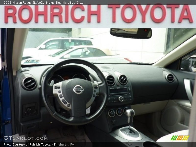 Indigo Blue Metallic / Gray 2008 Nissan Rogue SL AWD