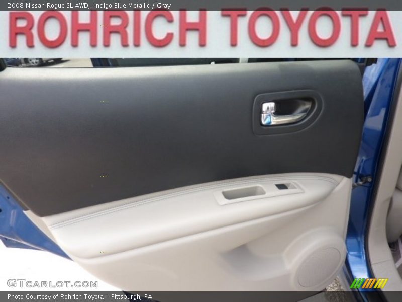 Indigo Blue Metallic / Gray 2008 Nissan Rogue SL AWD