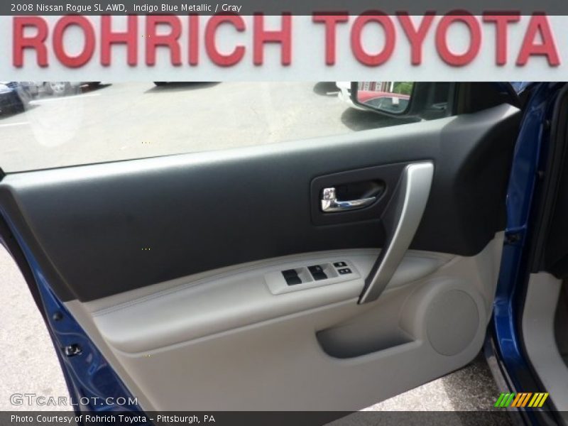 Indigo Blue Metallic / Gray 2008 Nissan Rogue SL AWD