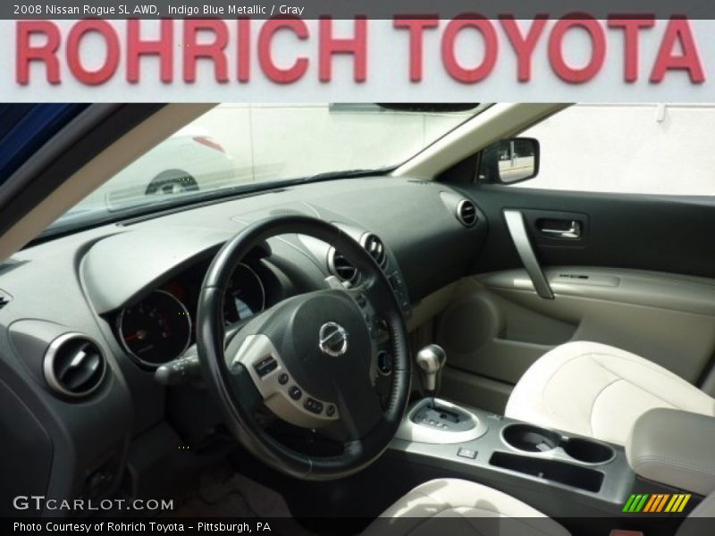 Indigo Blue Metallic / Gray 2008 Nissan Rogue SL AWD