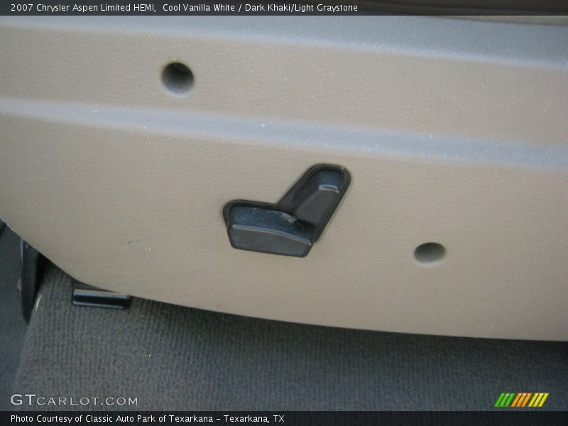 Cool Vanilla White / Dark Khaki/Light Graystone 2007 Chrysler Aspen Limited HEMI