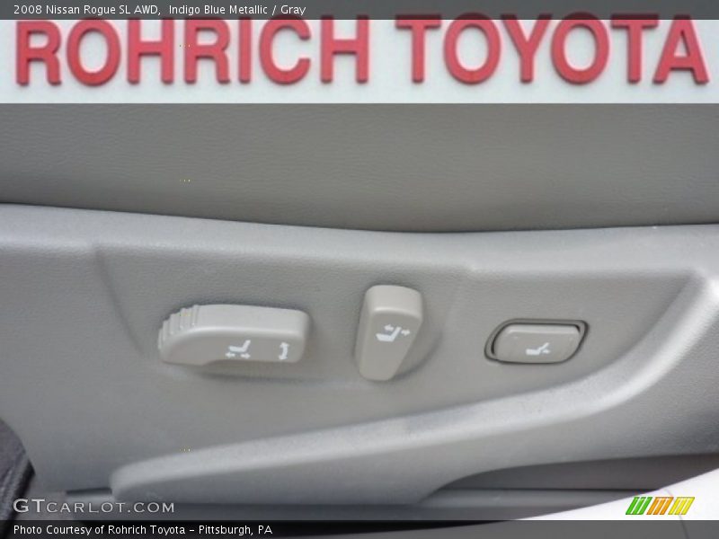 Indigo Blue Metallic / Gray 2008 Nissan Rogue SL AWD