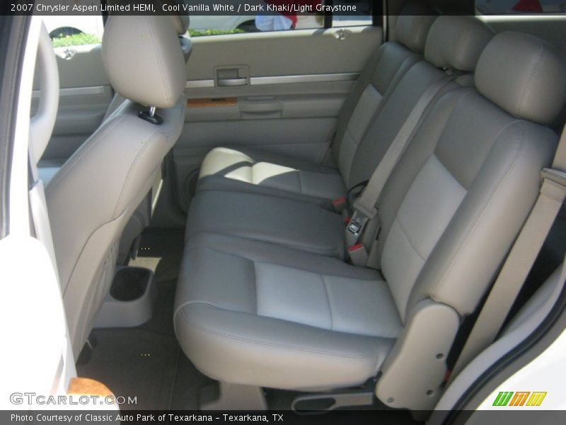 Cool Vanilla White / Dark Khaki/Light Graystone 2007 Chrysler Aspen Limited HEMI