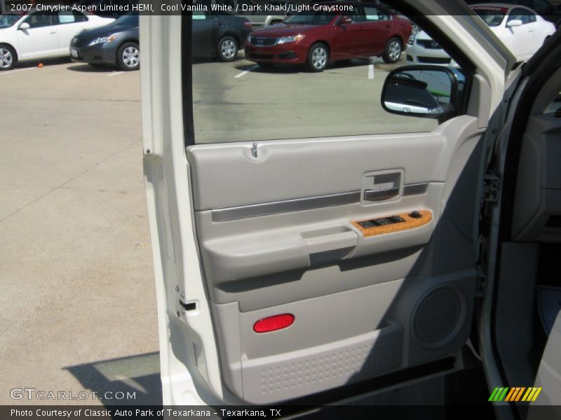 Cool Vanilla White / Dark Khaki/Light Graystone 2007 Chrysler Aspen Limited HEMI