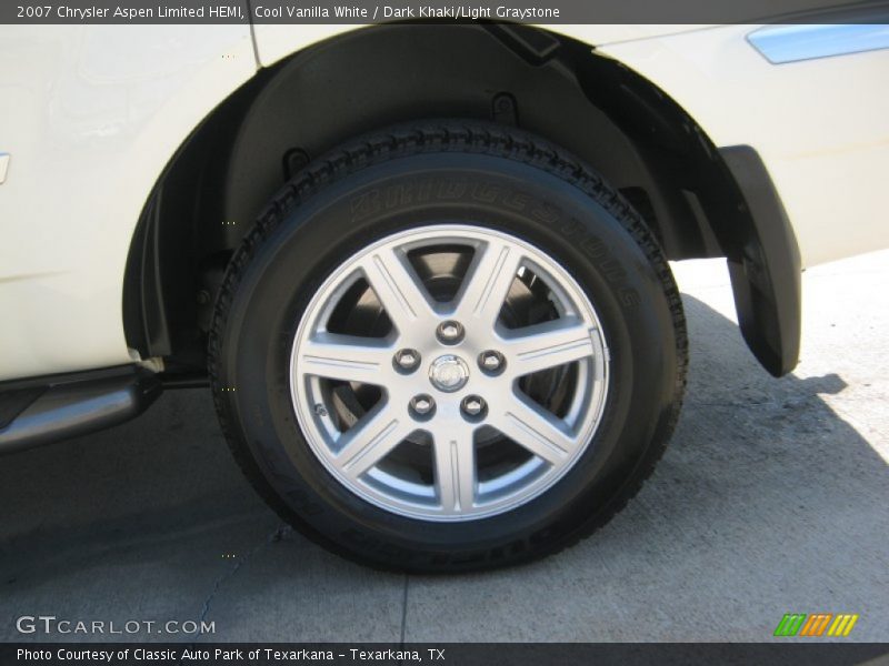 Cool Vanilla White / Dark Khaki/Light Graystone 2007 Chrysler Aspen Limited HEMI