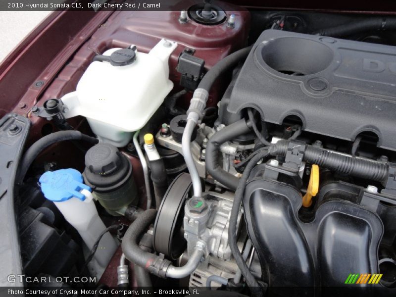 Dark Cherry Red / Camel 2010 Hyundai Sonata GLS
