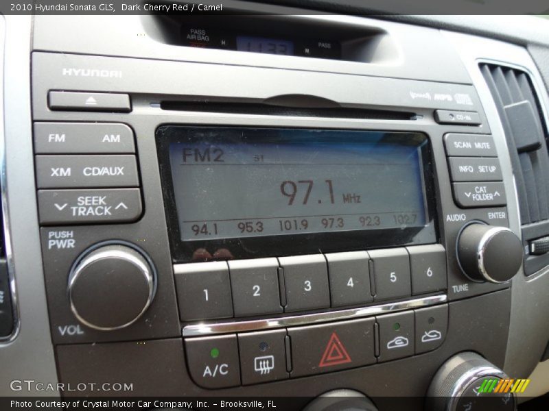 Controls of 2010 Sonata GLS