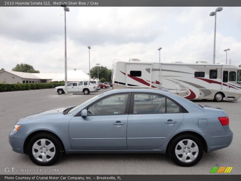 Medium Silver Blue / Gray 2010 Hyundai Sonata GLS