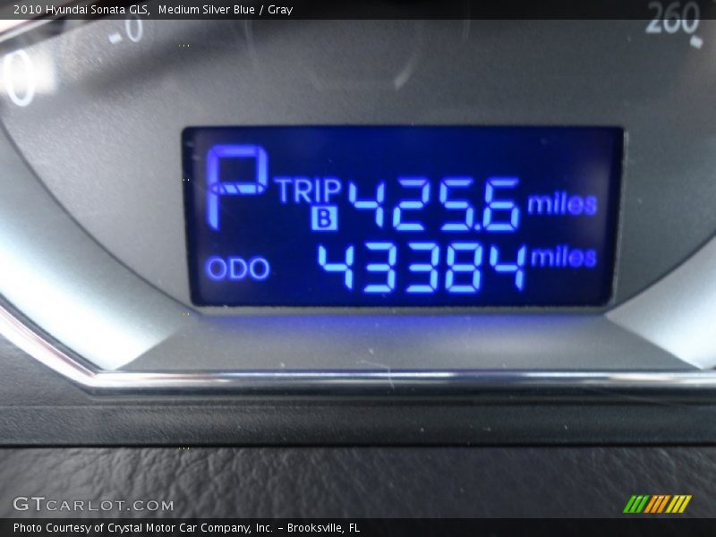 Medium Silver Blue / Gray 2010 Hyundai Sonata GLS