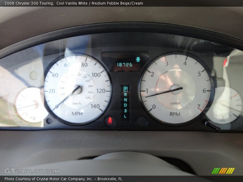 Cool Vanilla White / Medium Pebble Beige/Cream 2008 Chrysler 300 Touring