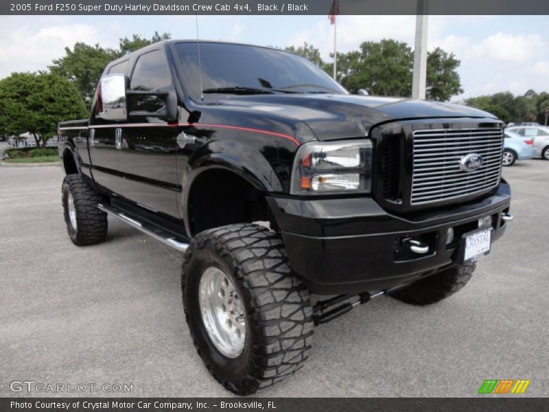 Black / Black 2005 Ford F250 Super Duty Harley Davidson Crew Cab 4x4