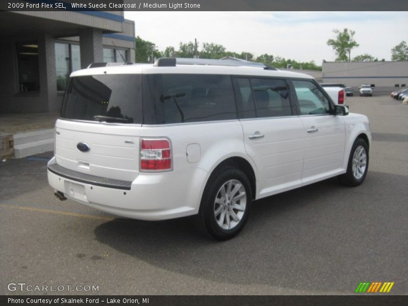 White Suede Clearcoat / Medium Light Stone 2009 Ford Flex SEL