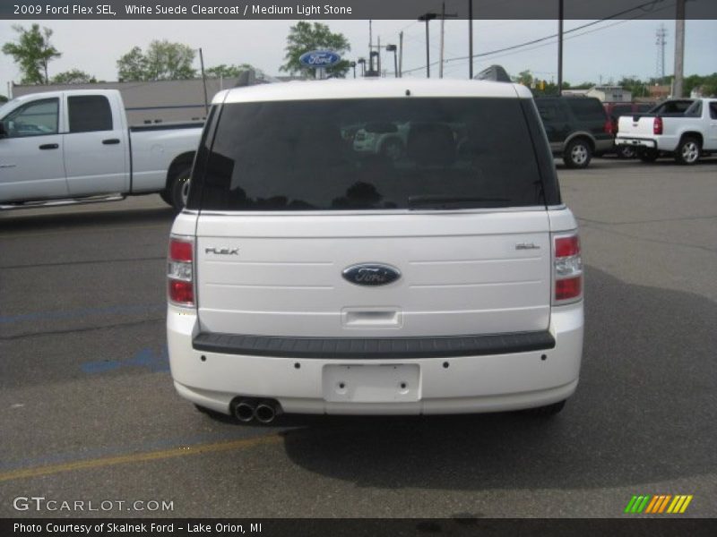 White Suede Clearcoat / Medium Light Stone 2009 Ford Flex SEL