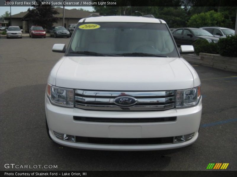 White Suede Clearcoat / Medium Light Stone 2009 Ford Flex SEL