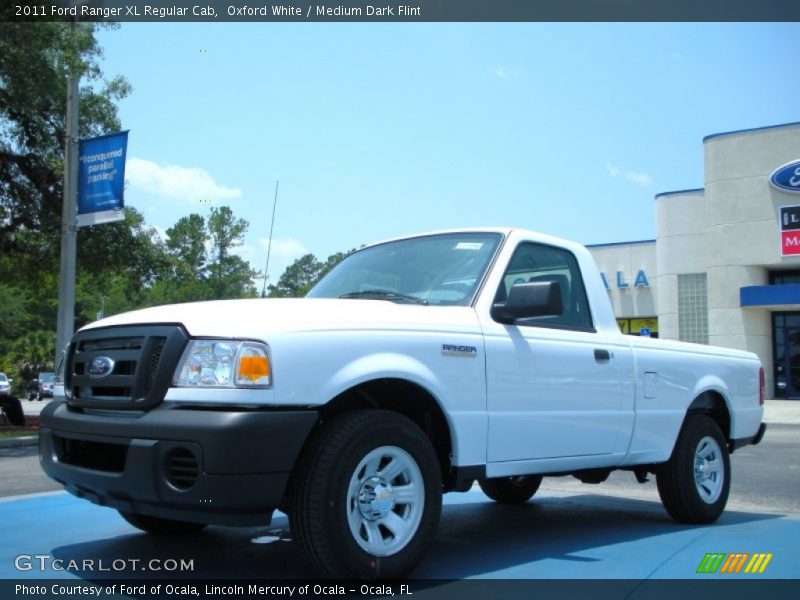 Oxford White / Medium Dark Flint 2011 Ford Ranger XL Regular Cab