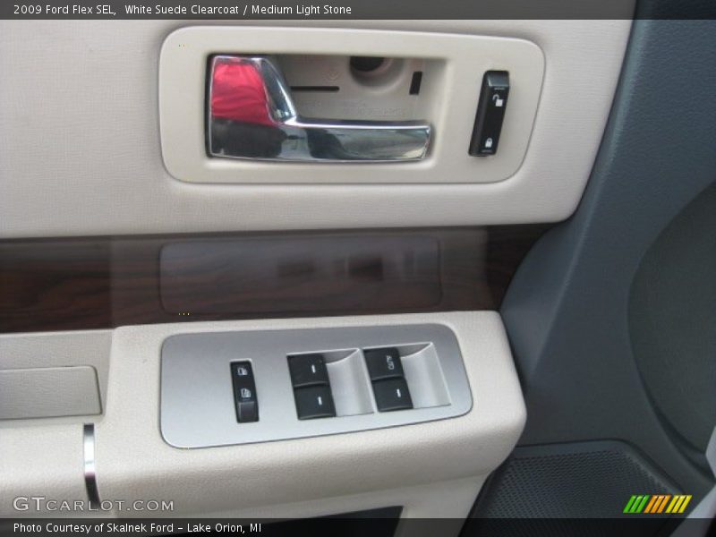 White Suede Clearcoat / Medium Light Stone 2009 Ford Flex SEL