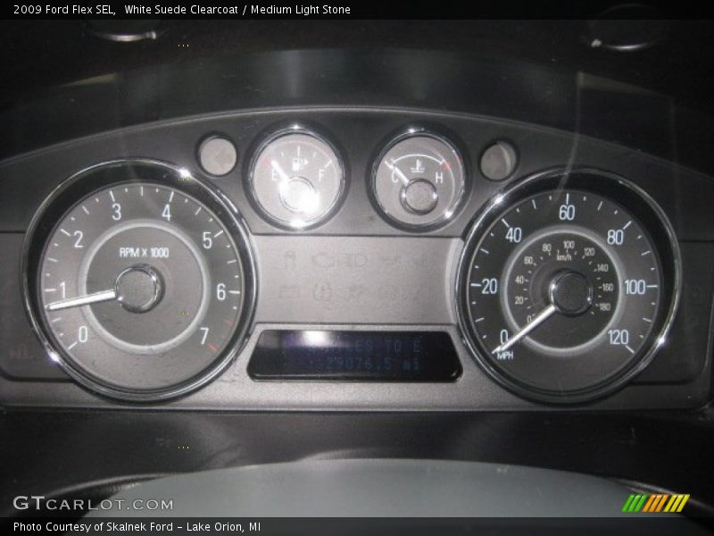 White Suede Clearcoat / Medium Light Stone 2009 Ford Flex SEL