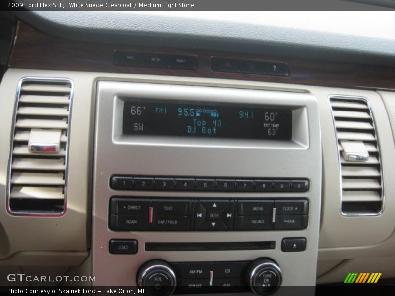White Suede Clearcoat / Medium Light Stone 2009 Ford Flex SEL