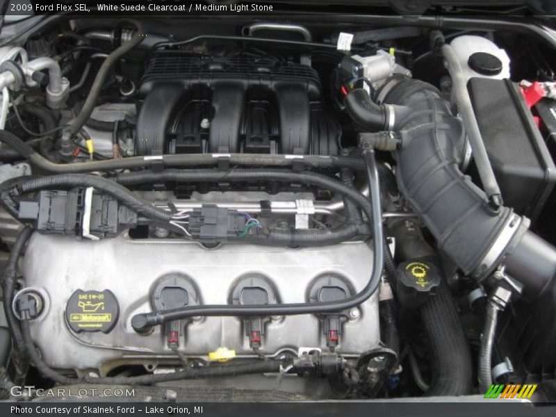 White Suede Clearcoat / Medium Light Stone 2009 Ford Flex SEL