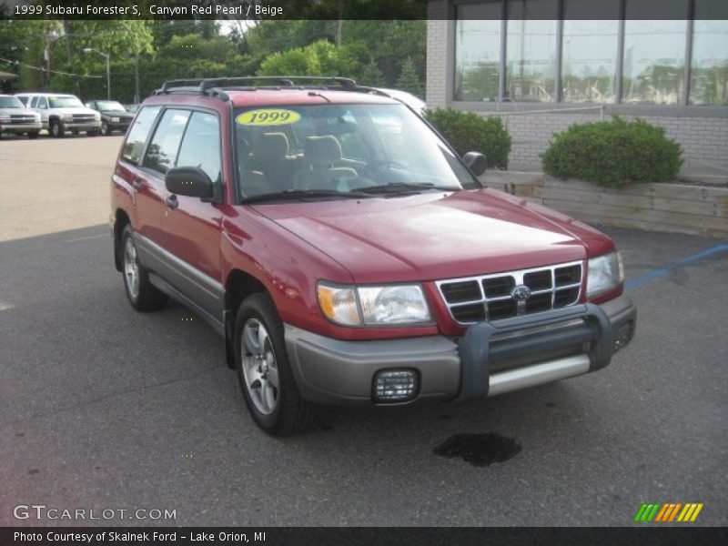 Canyon Red Pearl / Beige 1999 Subaru Forester S