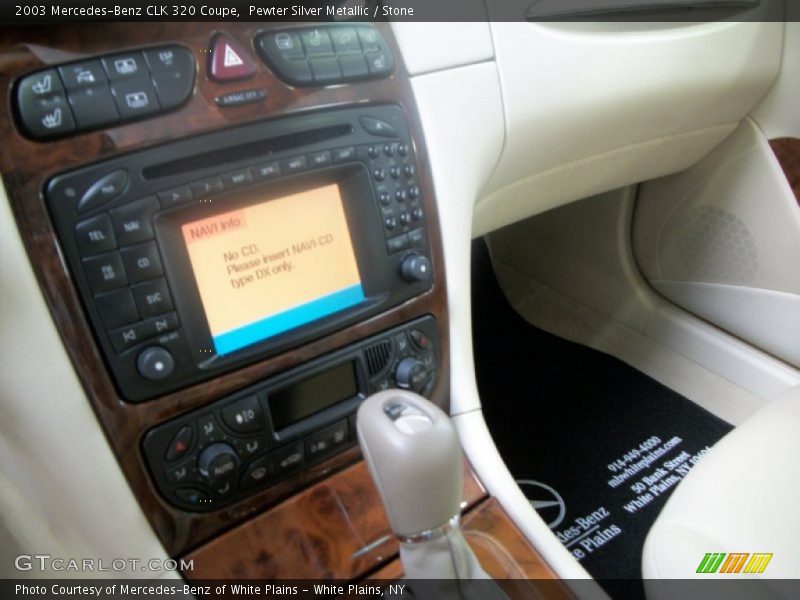 Pewter Silver Metallic / Stone 2003 Mercedes-Benz CLK 320 Coupe