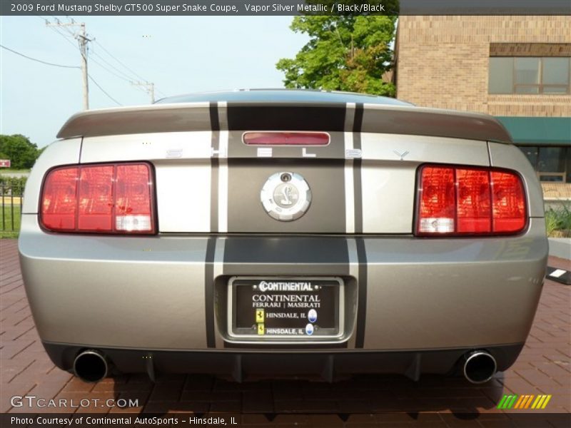 Vapor Silver Metallic / Black/Black 2009 Ford Mustang Shelby GT500 Super Snake Coupe