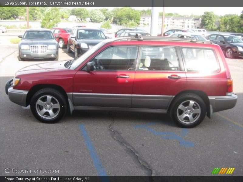 Canyon Red Pearl / Beige 1999 Subaru Forester S