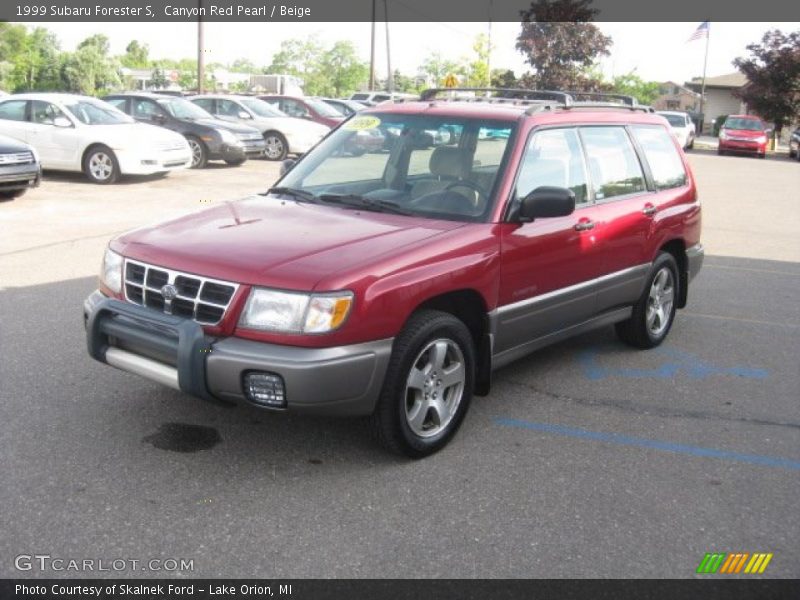 Canyon Red Pearl / Beige 1999 Subaru Forester S