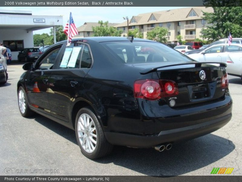 Black / Anthracite Black 2008 Volkswagen Jetta Wolfsburg Edition Sedan