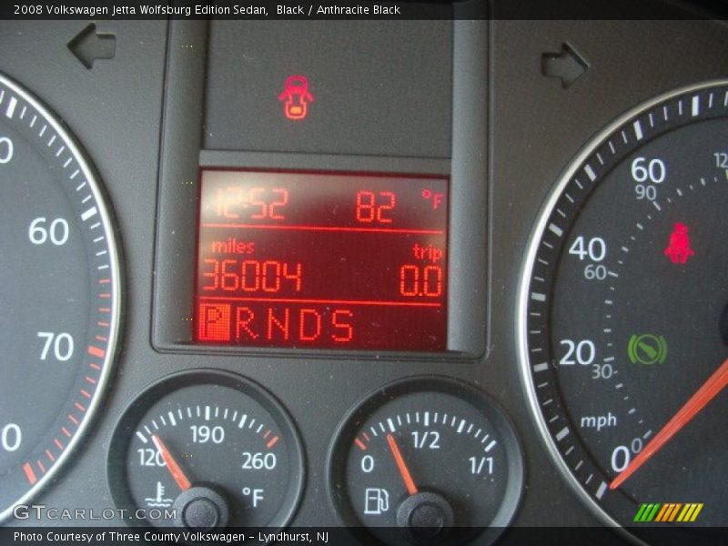 Black / Anthracite Black 2008 Volkswagen Jetta Wolfsburg Edition Sedan