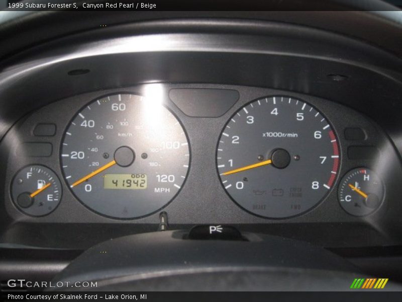 Canyon Red Pearl / Beige 1999 Subaru Forester S