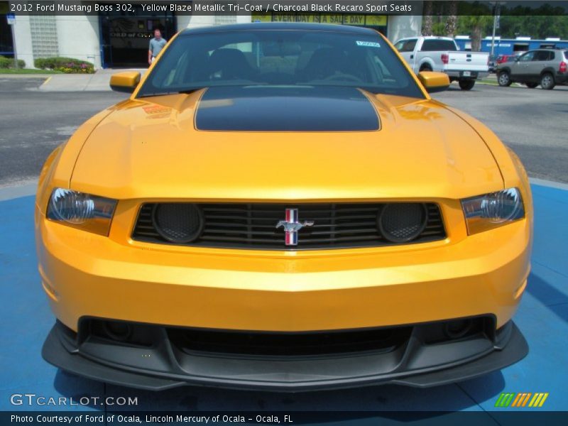  2012 Mustang Boss 302 Yellow Blaze Metallic Tri-Coat