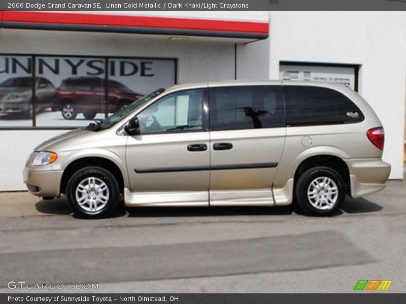 Linen Gold Metallic / Dark Khaki/Light Graystone 2006 Dodge Grand Caravan SE