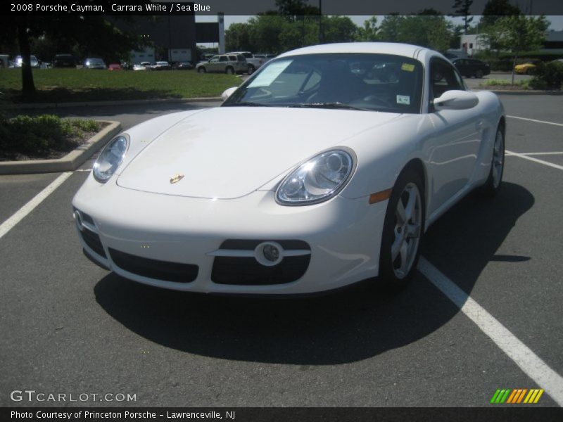 Carrara White / Sea Blue 2008 Porsche Cayman