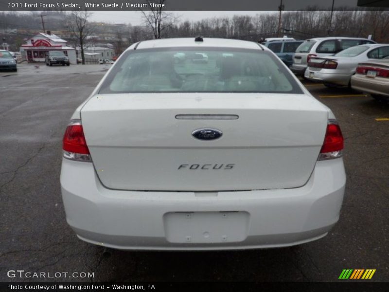 White Suede / Medium Stone 2011 Ford Focus S Sedan