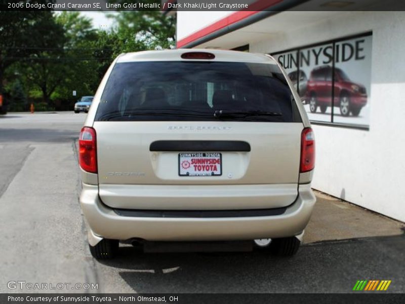 Linen Gold Metallic / Dark Khaki/Light Graystone 2006 Dodge Grand Caravan SE