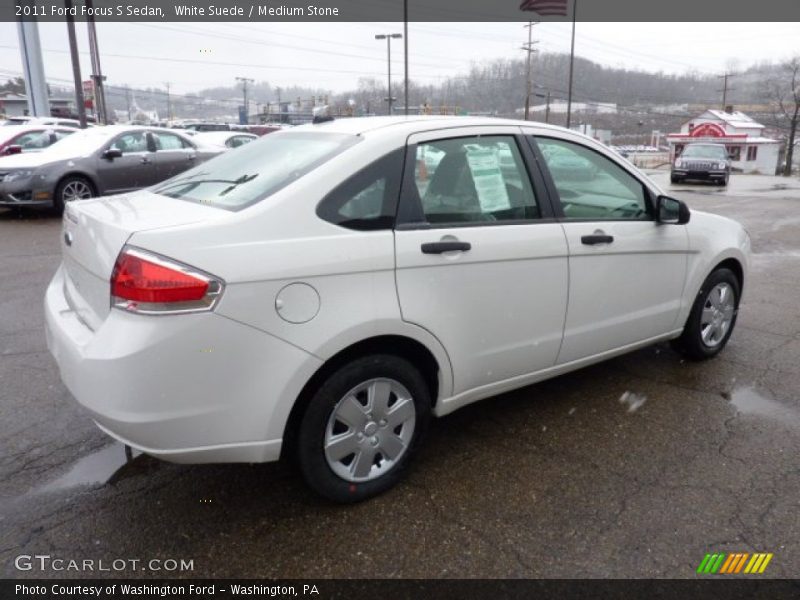 White Suede / Medium Stone 2011 Ford Focus S Sedan