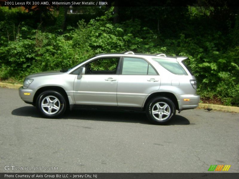 Millennium Silver Metallic / Black 2001 Lexus RX 300 AWD