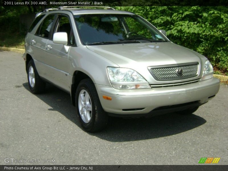 Millennium Silver Metallic / Black 2001 Lexus RX 300 AWD