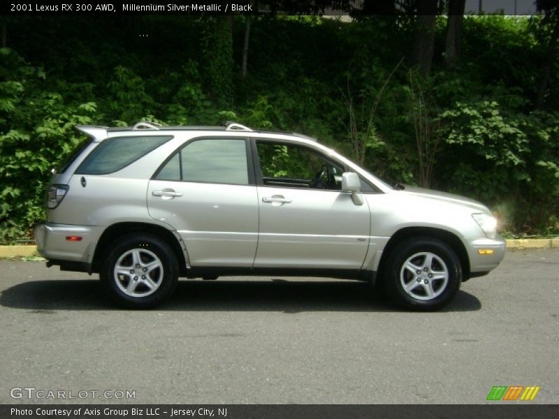 Millennium Silver Metallic / Black 2001 Lexus RX 300 AWD