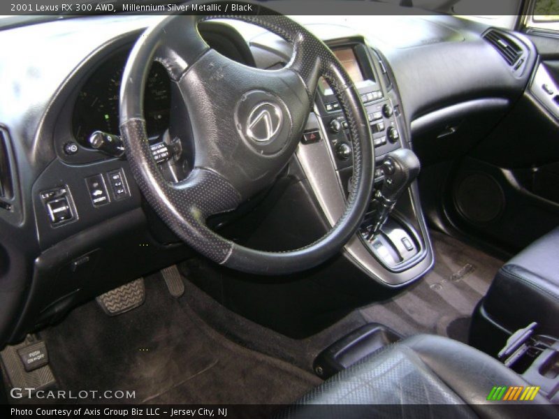 Millennium Silver Metallic / Black 2001 Lexus RX 300 AWD